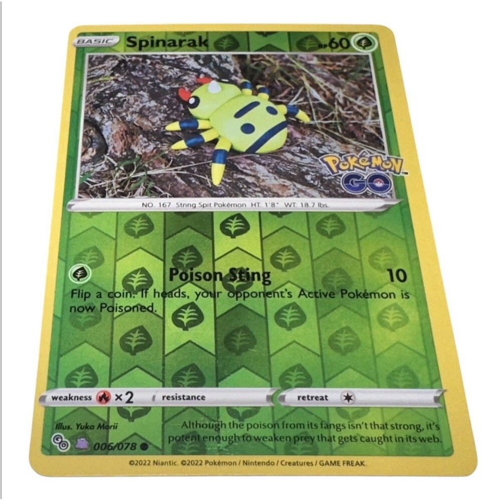 Ditto (Spinarak) - 006/078 - Pokemon Go Common Reverse Holo Unpeeled NM